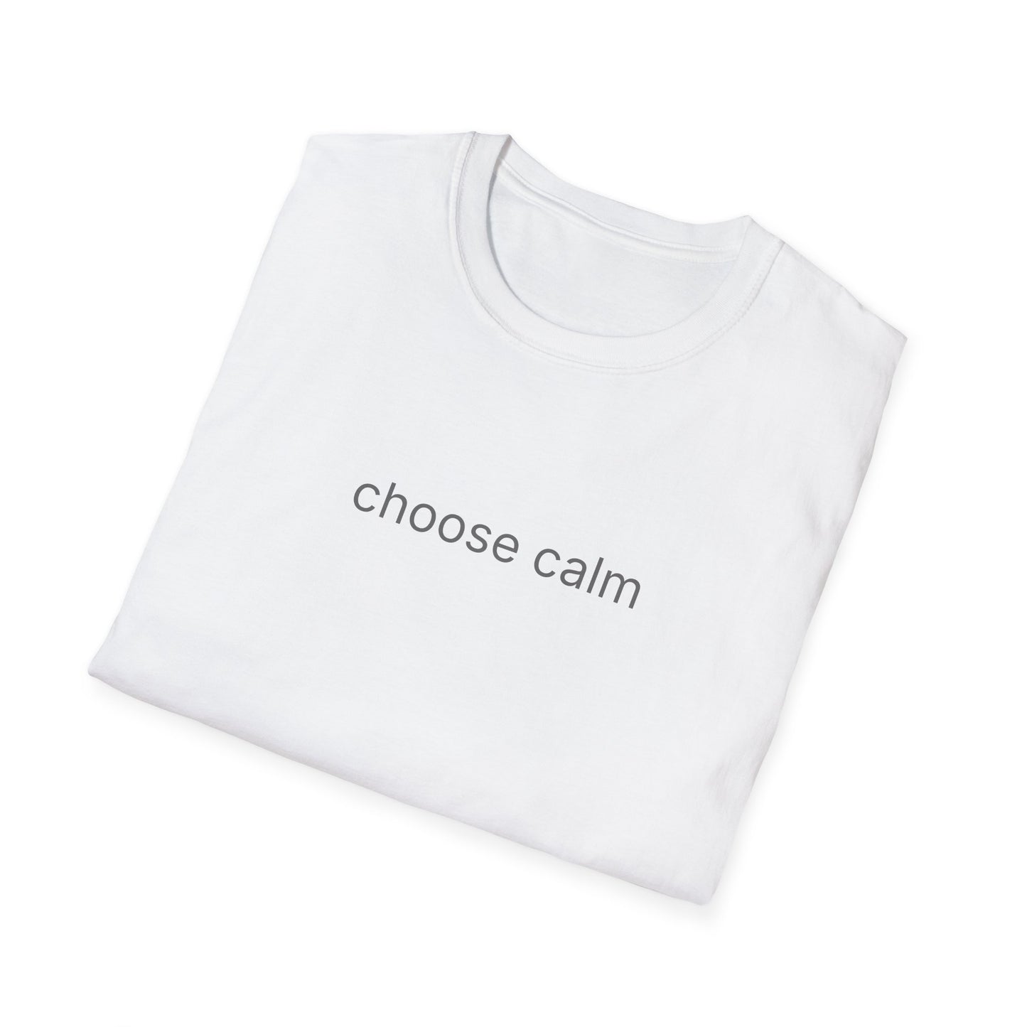 choose calm tshirt | minimalist text tee | unisex softstyle shirt | everyday comfort tee
