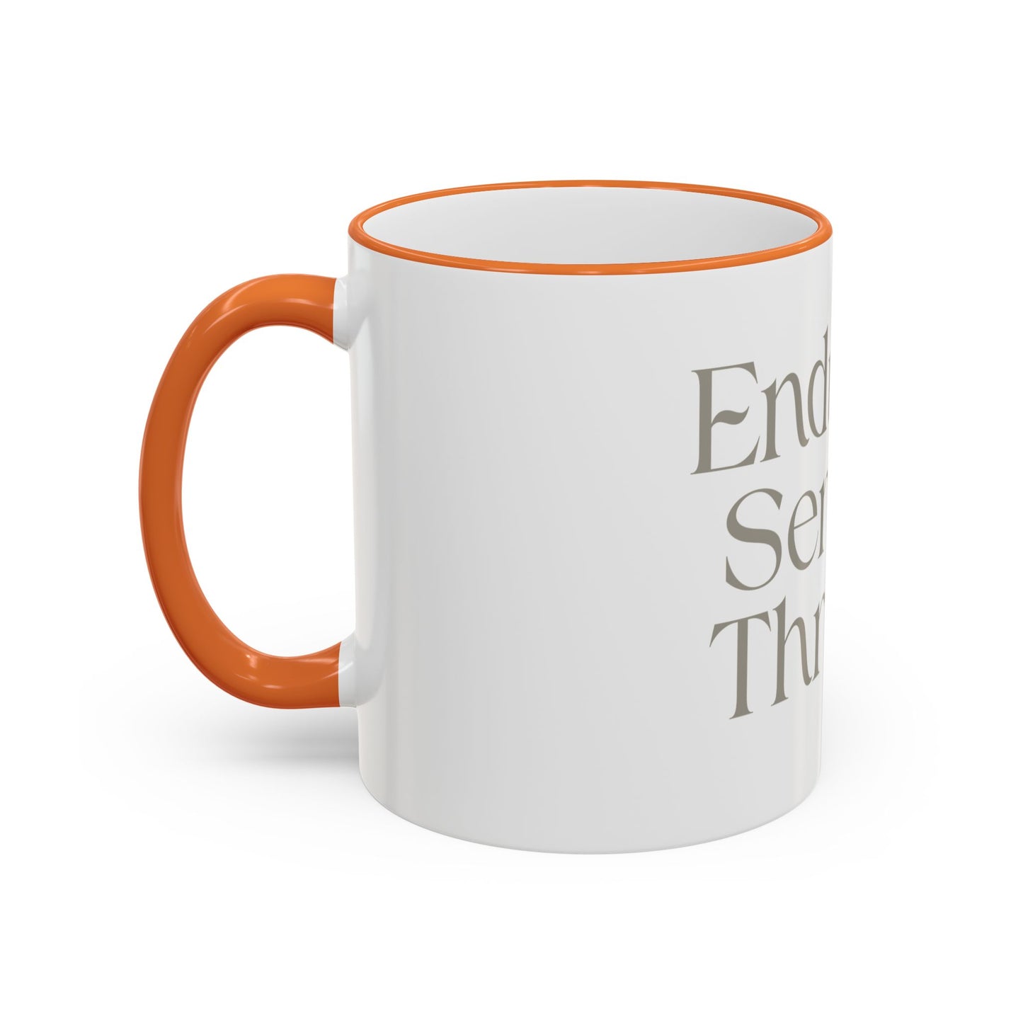 Endure. Serve. Thrive. Accent Rim Ceramic Mug
