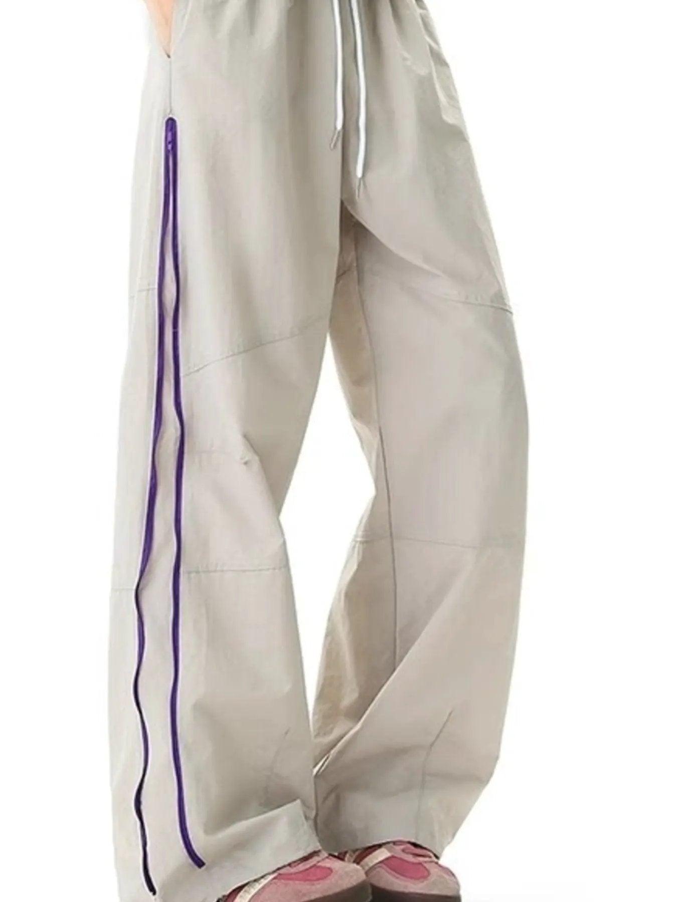 Men's Plus Size Striped Casual Loose-Fit Pants by Partner Label