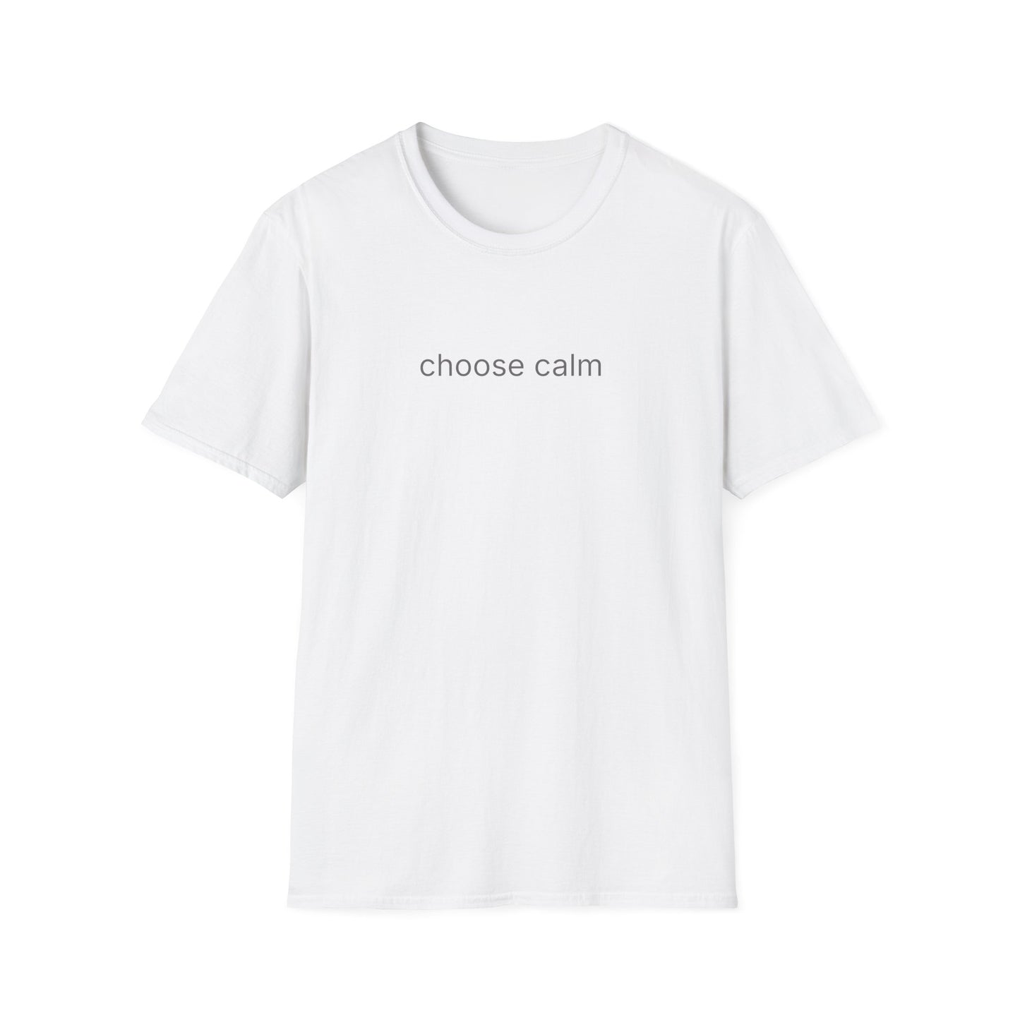 choose calm tshirt | minimalist text tee | unisex softstyle shirt | everyday comfort tee