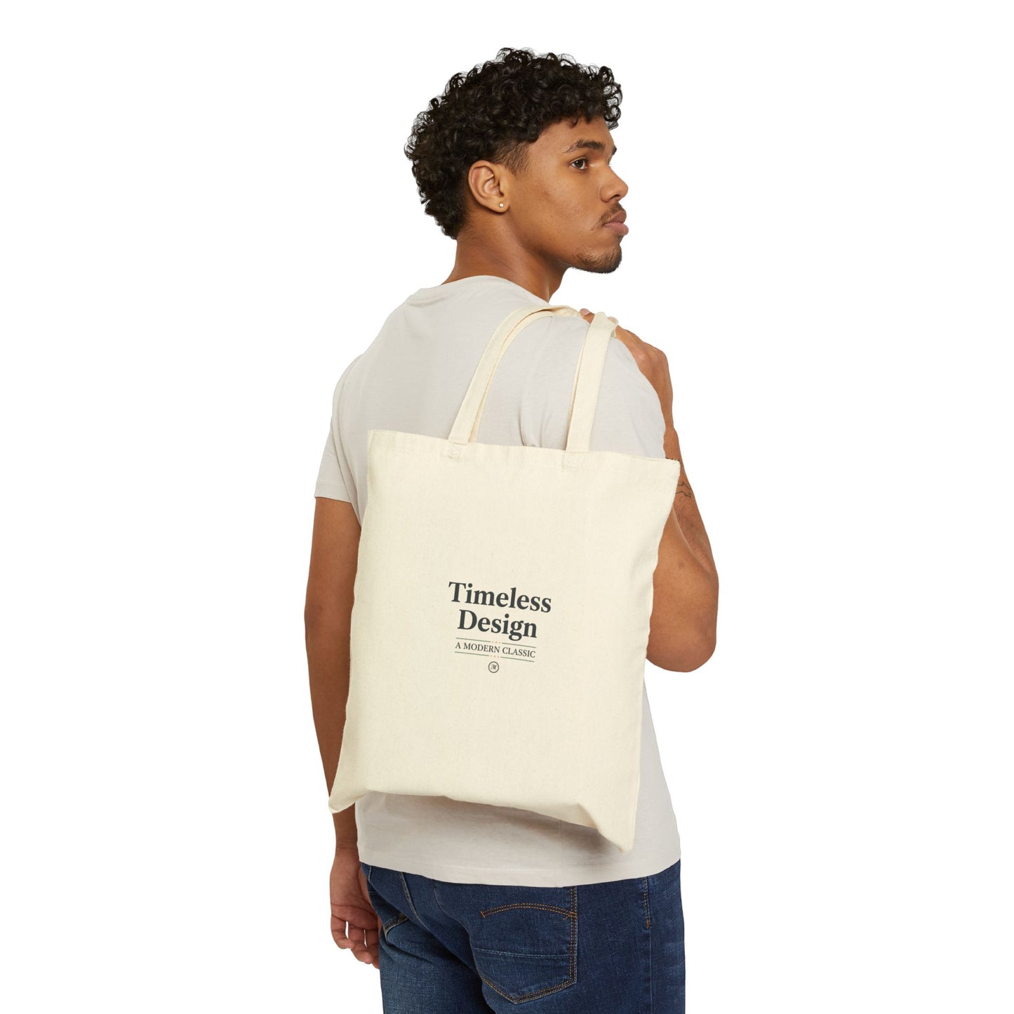 Timeless Design Tote | Retro Serif Typography, Literary Aesthetic