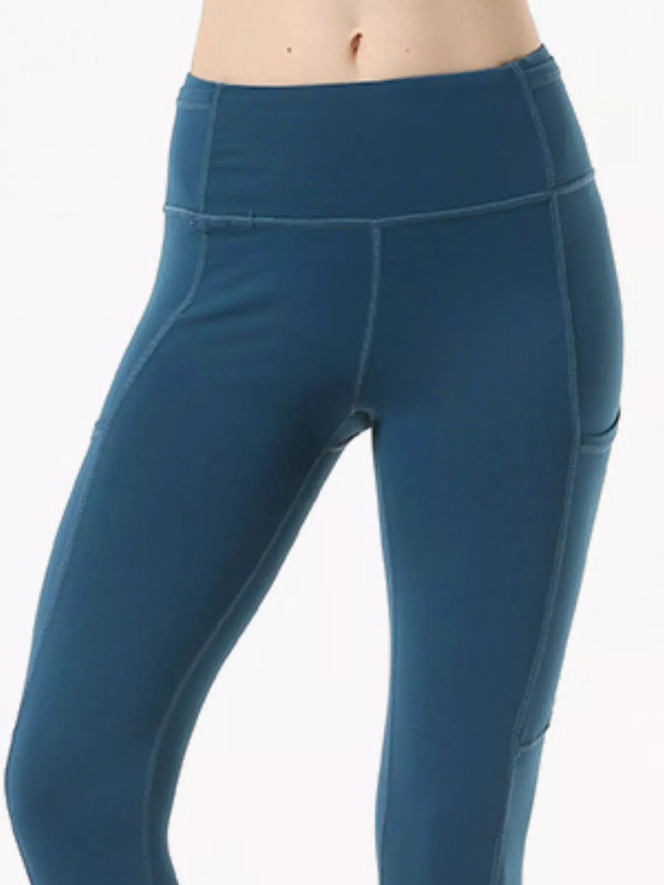 Full Size High-Waisted Active Leggings with Pockets Plus Size by Partner Label