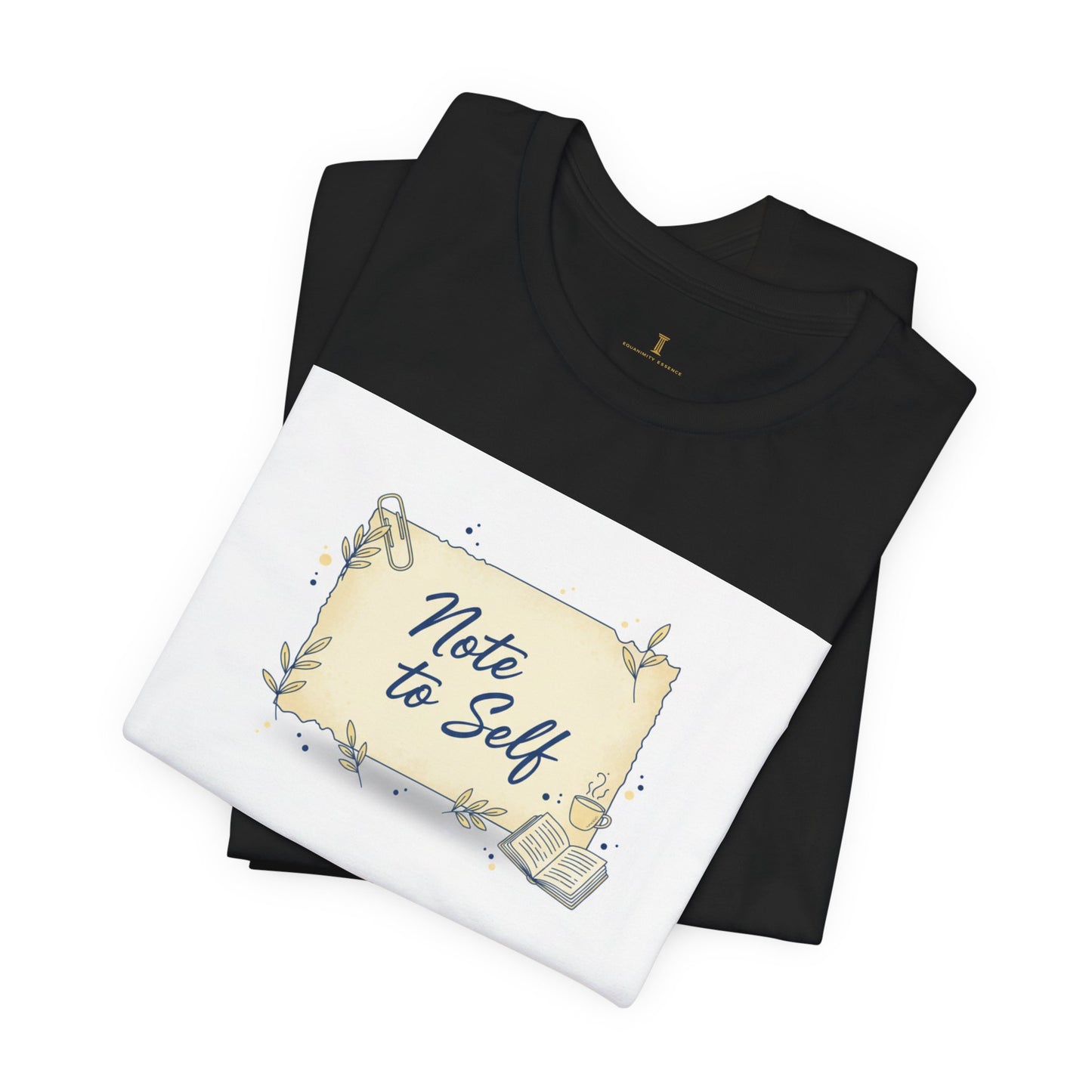 Note to Self paper note tee | post‑it reminder, handwritten analogue aesthetic