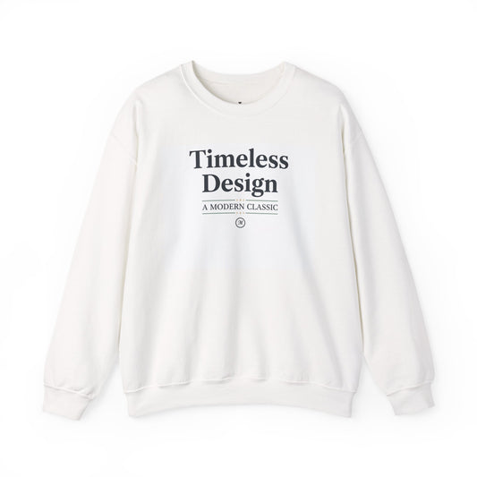 Timeless Design Serif Font Sweatshirt | Literary Aesthetic Quiet Luxury