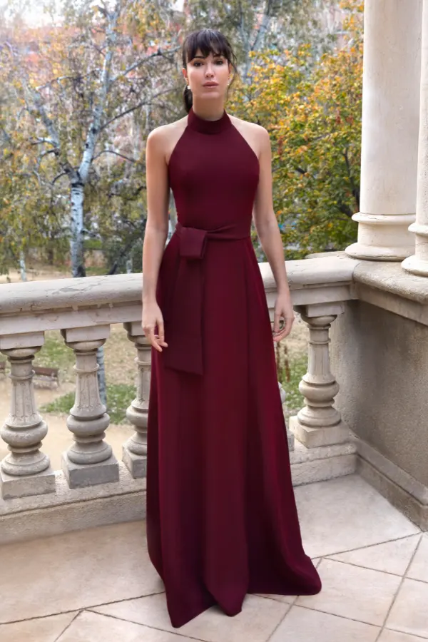 Senya Halter Backless Mermaid Dress with Side Slit by Ceylan Bcn