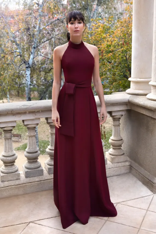 Senya Halter Backless Mermaid Dress with Side Slit by Ceylan Bcn