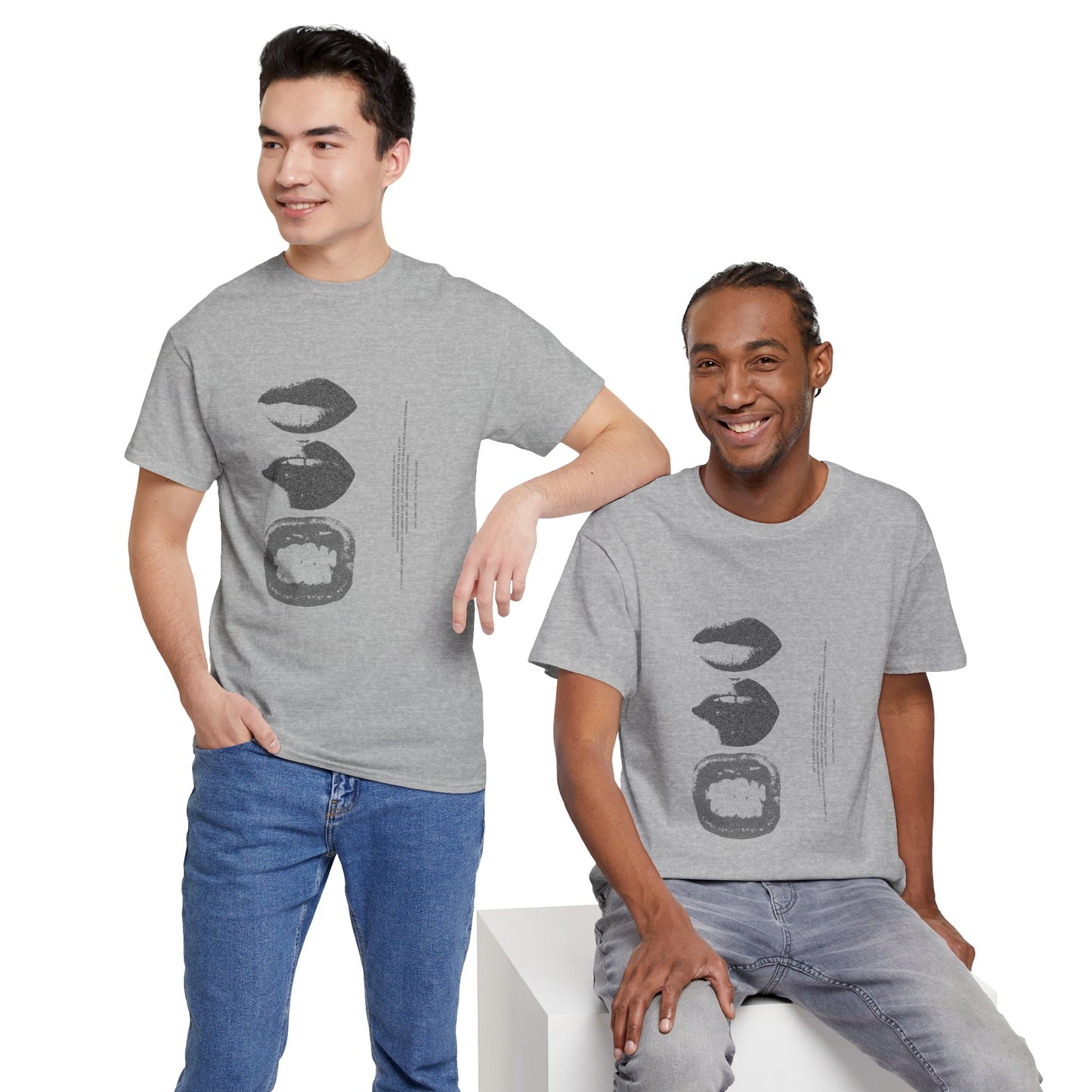 Stacked Forms Graphic T-Shirt – Minimalist Abstract Print, Unisex Casual Tee