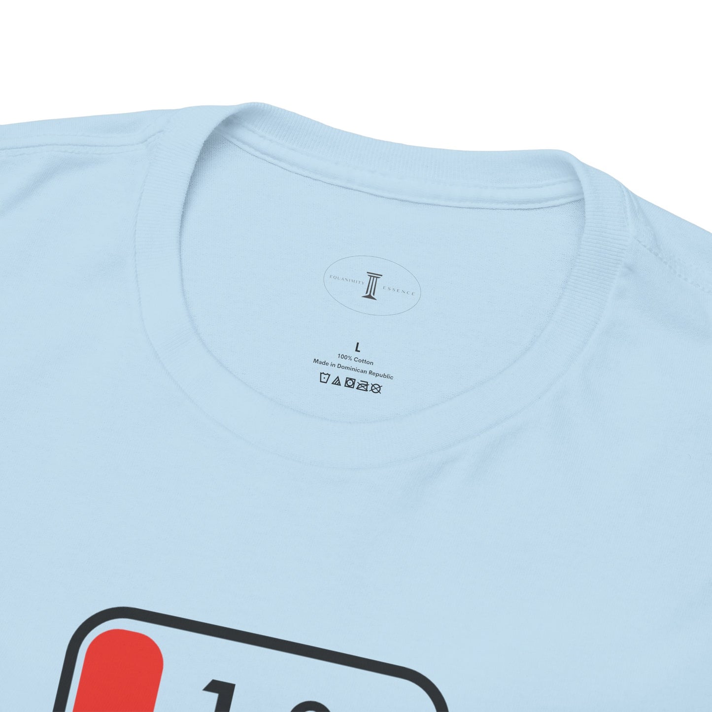 Low Battery Graphic T Shirt | Minimalist Battery Icon Unisex Casual Tee