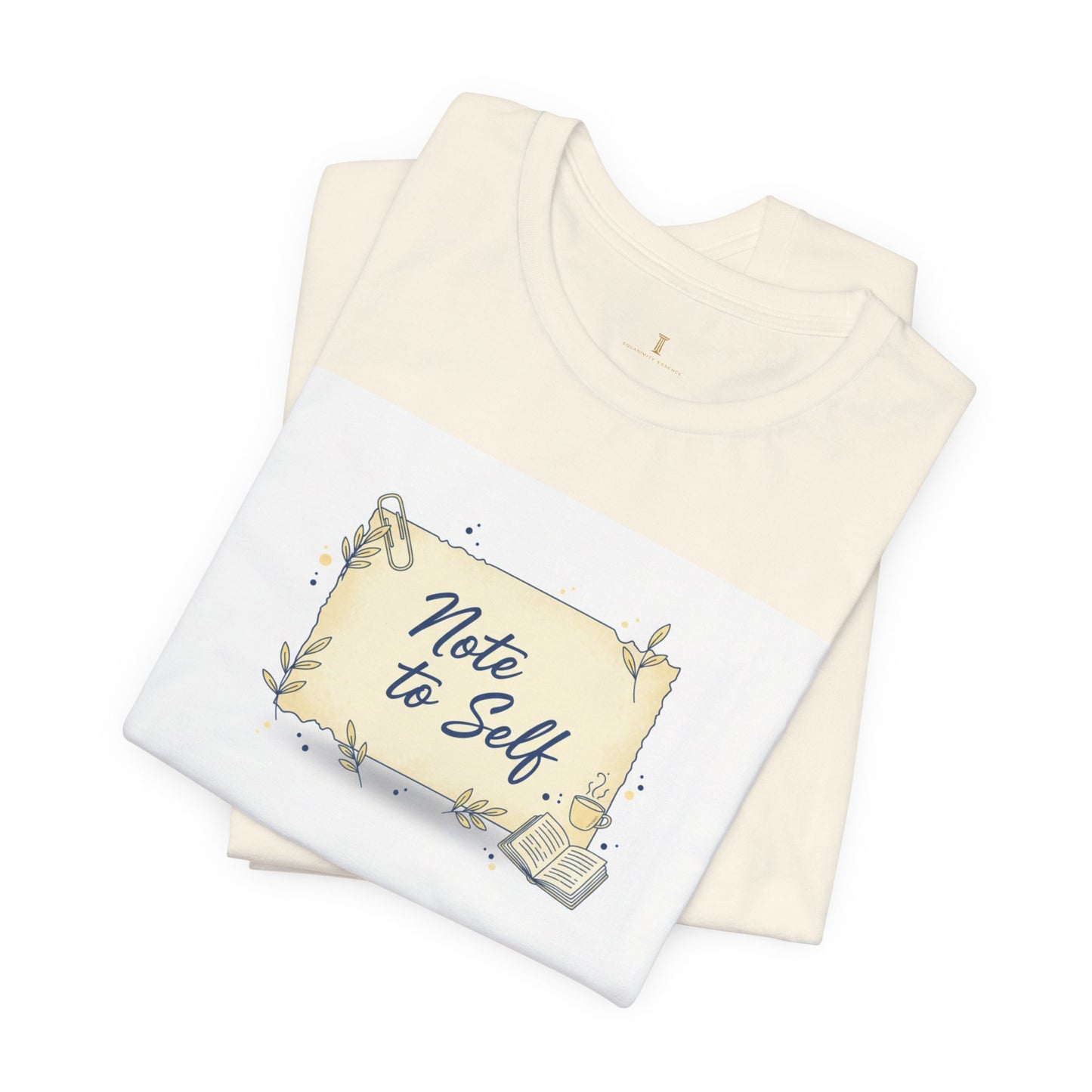 Note to Self paper note tee | post‑it reminder, handwritten analogue aesthetic