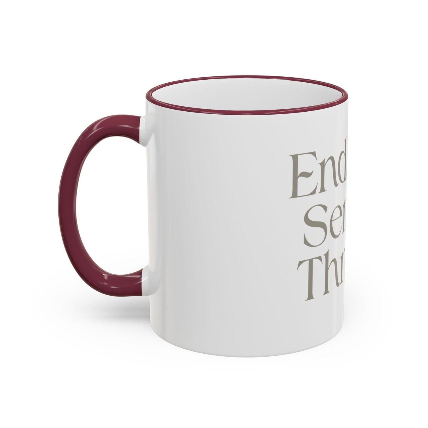 Endure. Serve. Thrive. Accent Rim Ceramic Mug