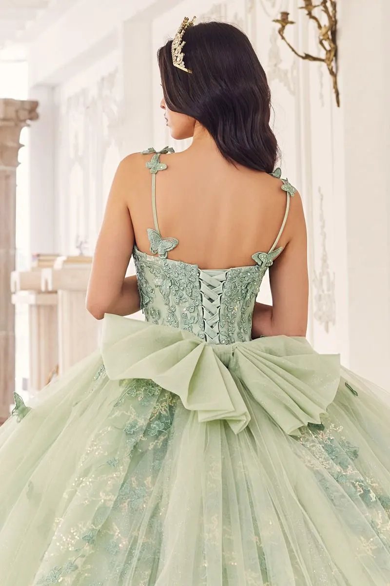 Sage Layered Tulle Ball Gown by Tux-USA