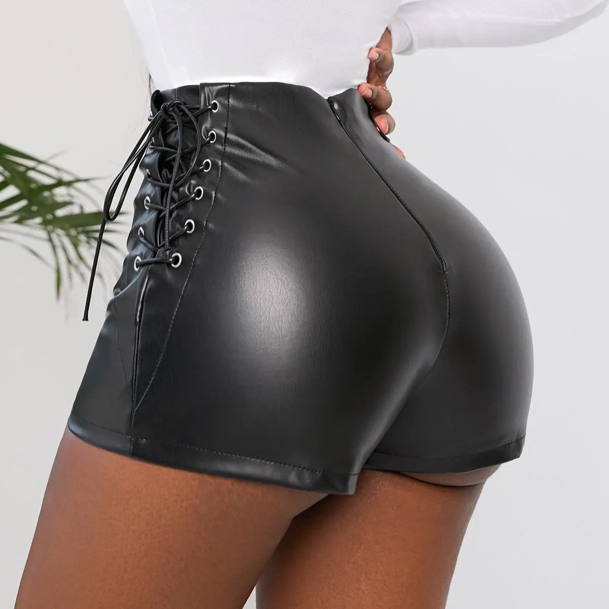 Women’s Skinny Faux Leather Pants Plus Size Gothic Urban Bottoms by Inland Leather
