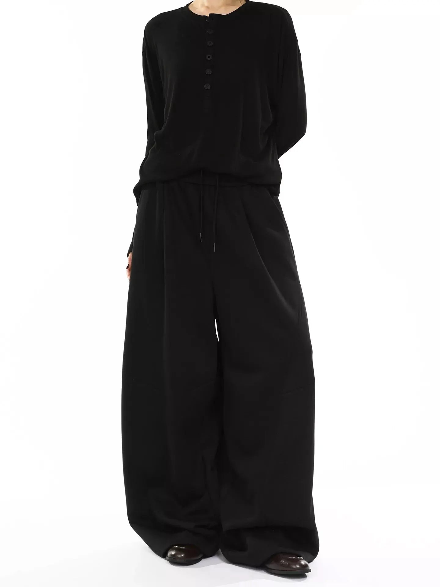Men's Wide Leg Drawstring Pants by Partner Label