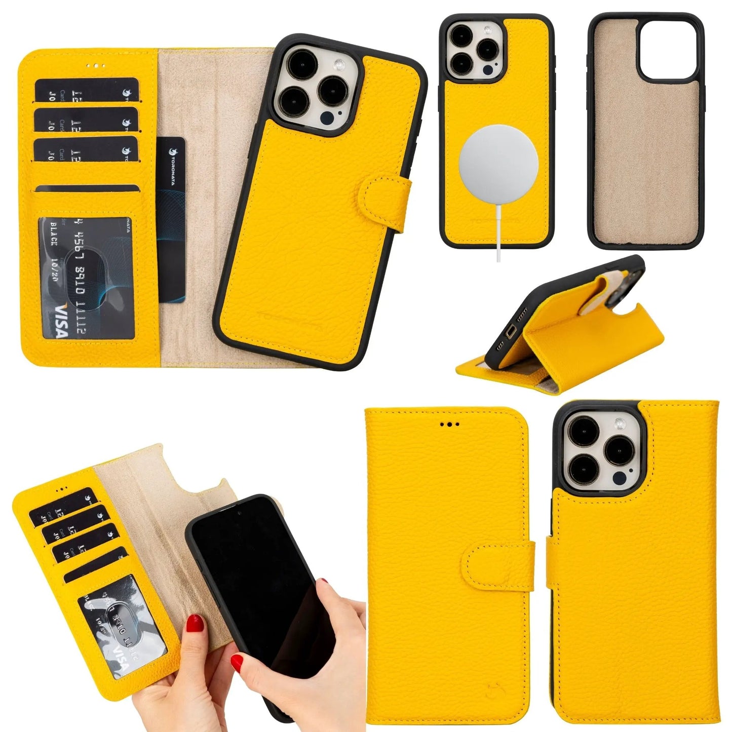 Casper Leather iPhone 14 Pro Max Wallet Case | MagSafe by TORONATA