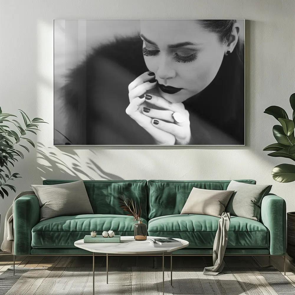 Wall art between fingers by Josefina Melo