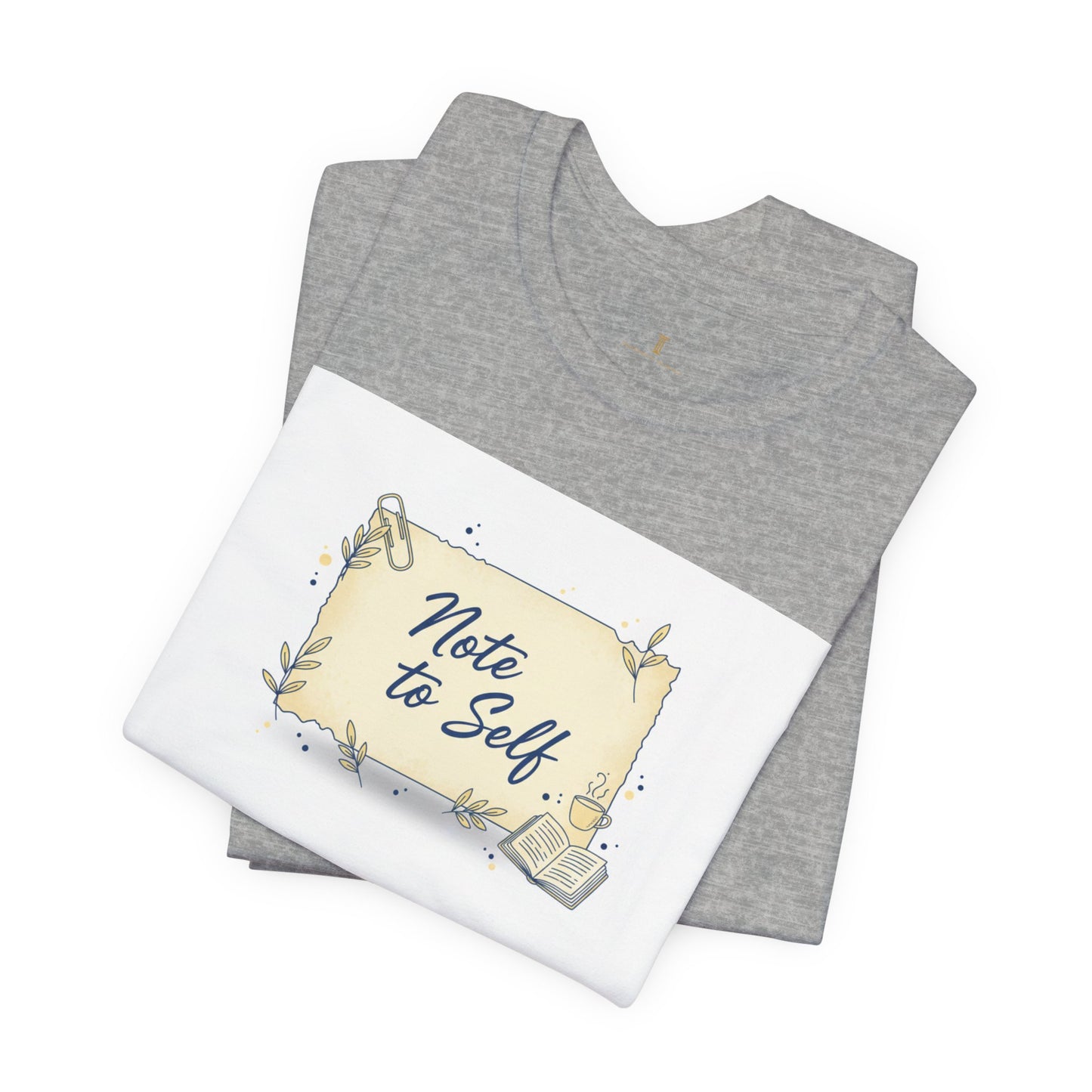 Note to Self paper note tee | post‑it reminder, handwritten analogue aesthetic