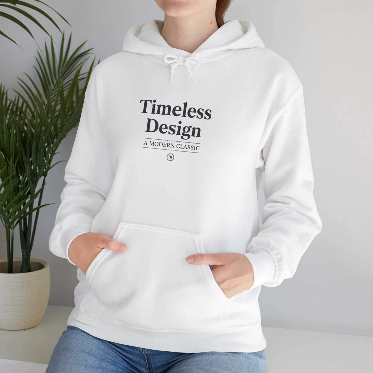 Timeless Design Hoodie | serif font shirt, literary aesthetic