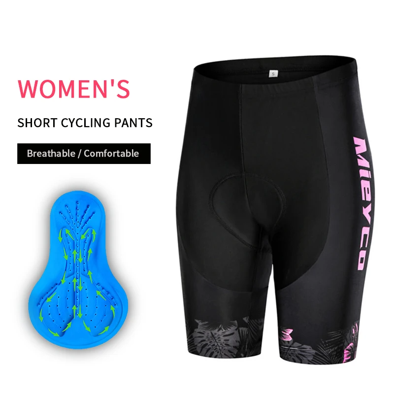 Women 3D Padded Cycling Shorts Quick Dry Breathable MTB Bike Shorts-6