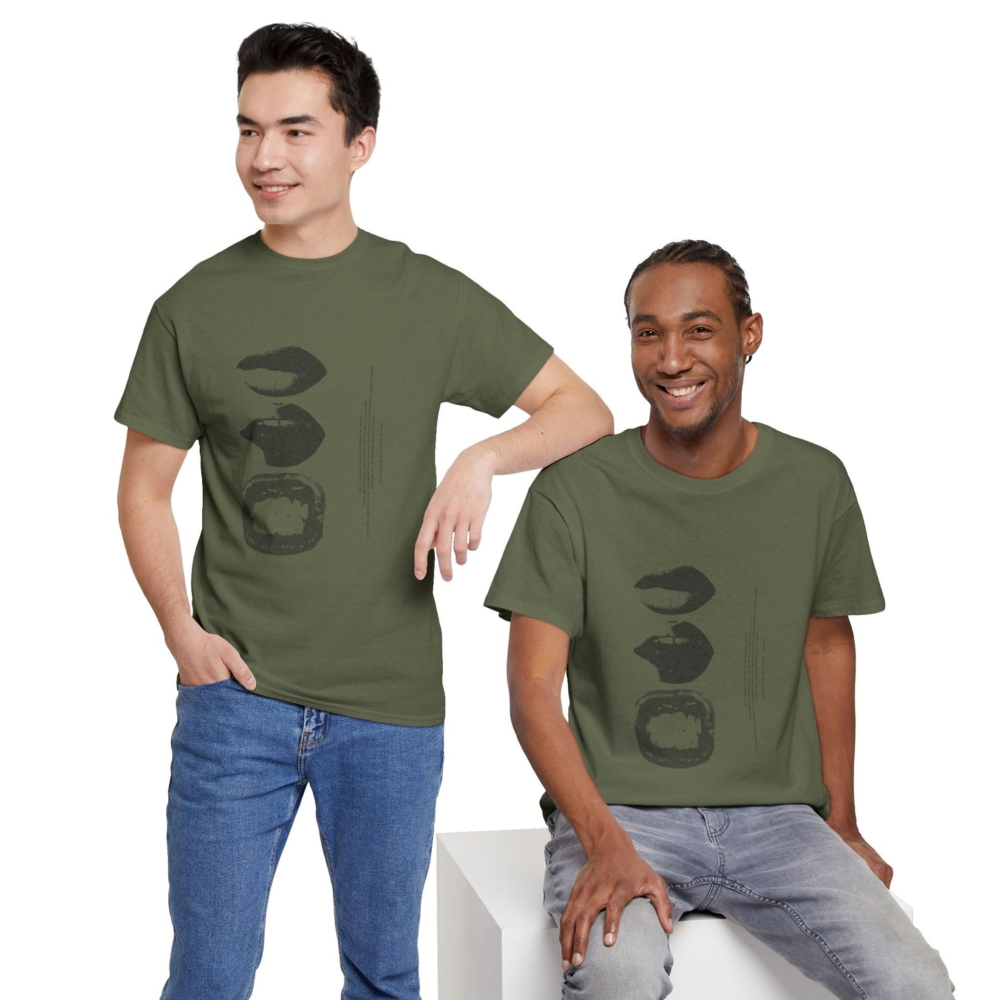 Stacked Forms Graphic T-Shirt – Minimalist Abstract Print, Unisex Casual Tee