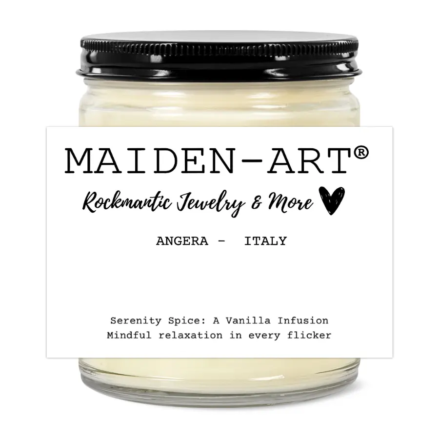 Serenity Spice: A Vanilla Infusion - Candle for Mindfulness & Meditation - aromatherapy candle by Candle Builders