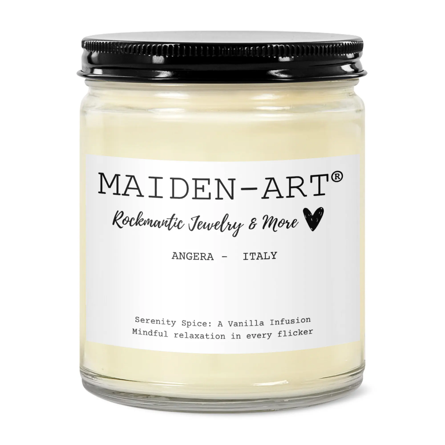 Serenity Spice: A Vanilla Infusion - Candle for Mindfulness & Meditation - aromatherapy candle by Candle Builders