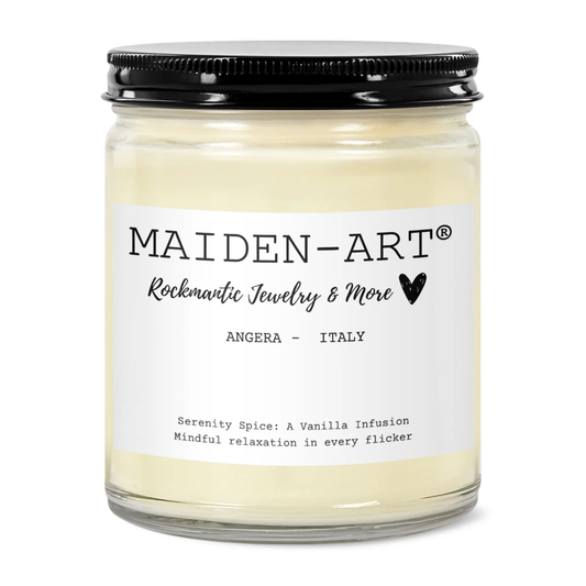 Serenity Spice: A Vanilla Infusion - Candle for Mindfulness & Meditation - aromatherapy candle by Candle Builders