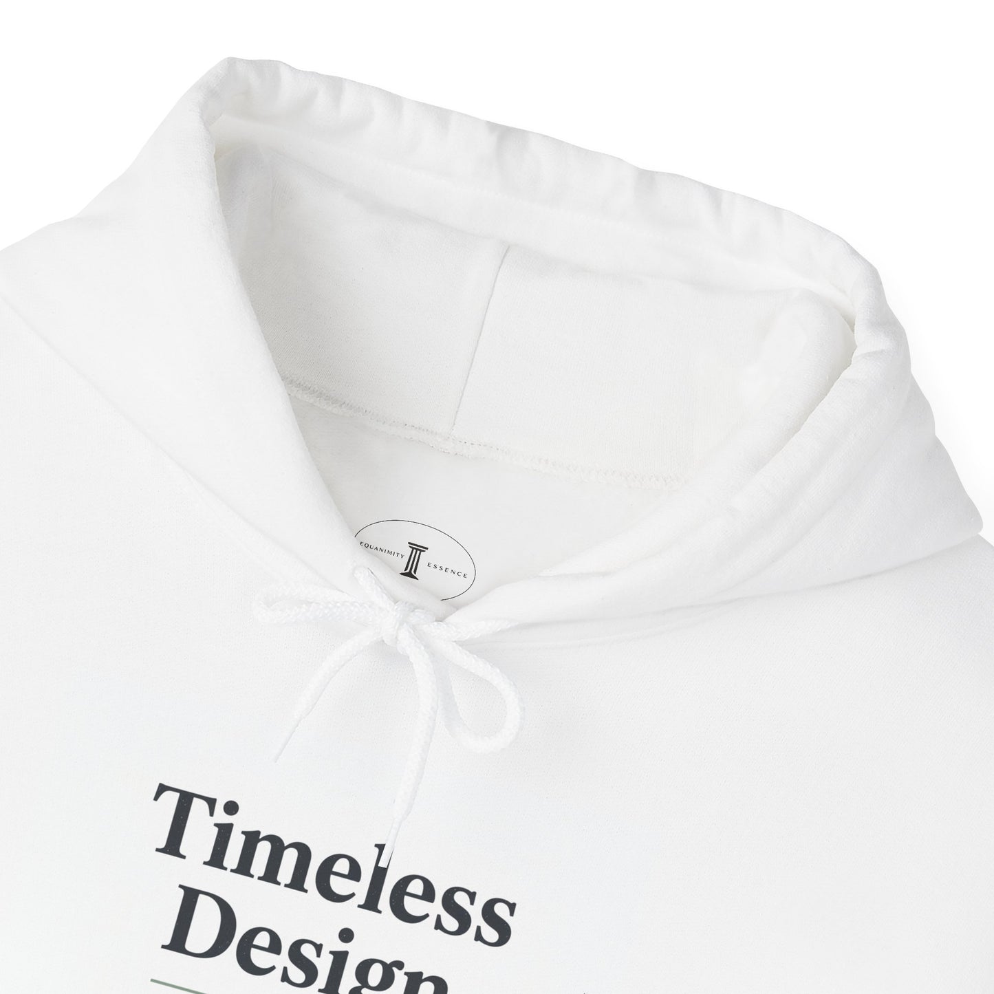 Timeless Design Hoodie | serif font shirt, literary aesthetic