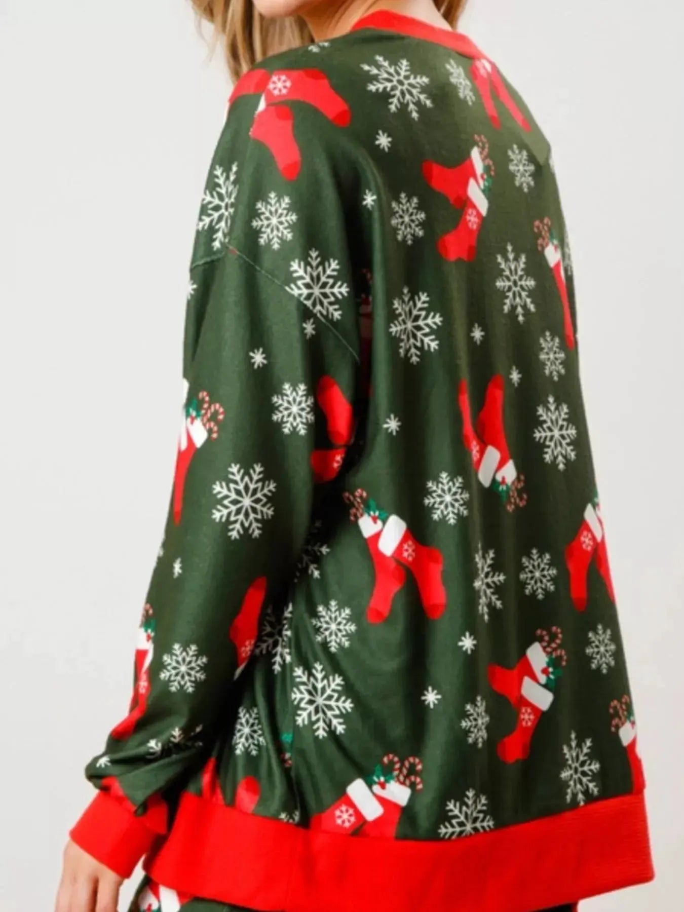 Christmas Long Sleeve Top and Pants Lounge Set by Partner Label