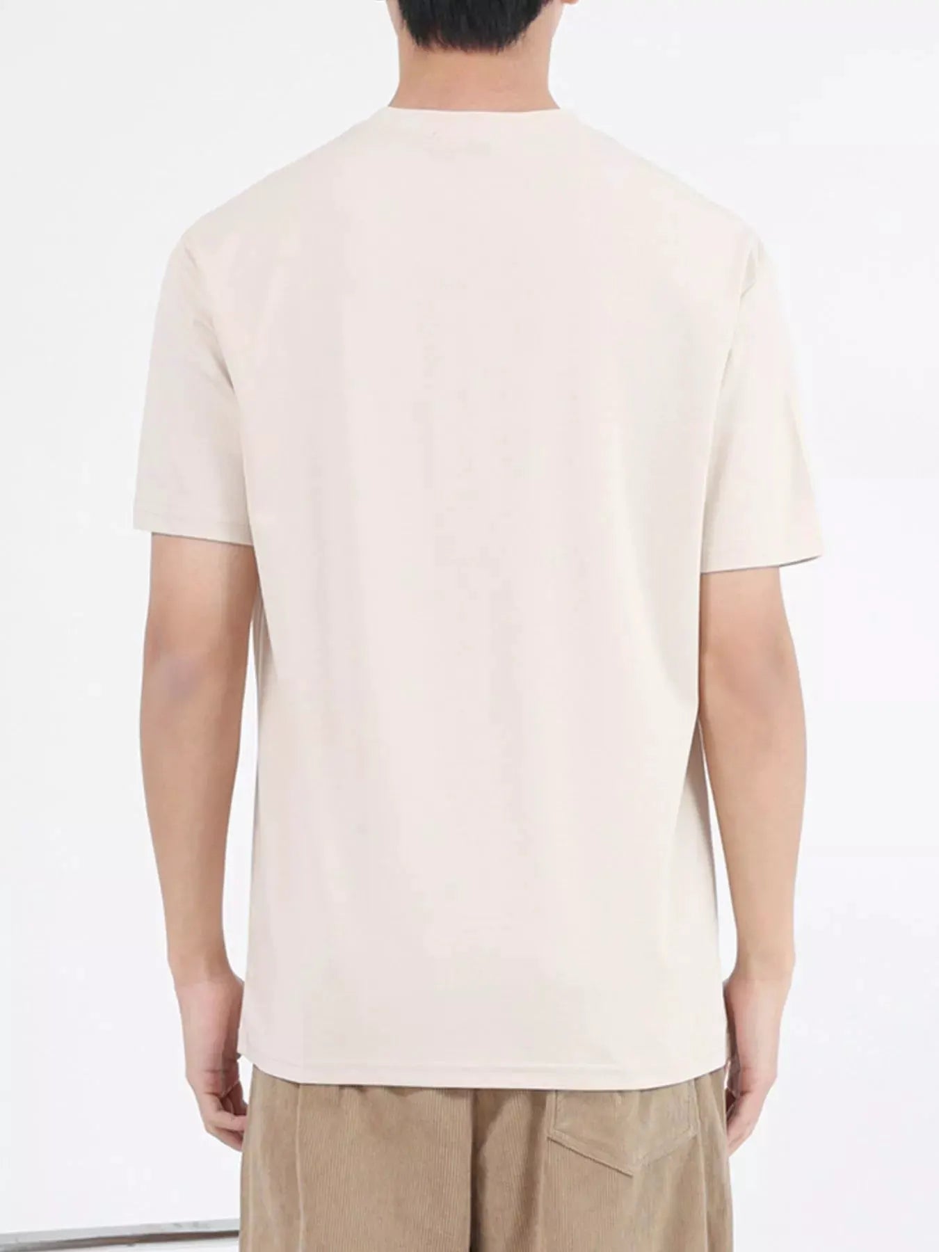 Men's Plus Size Classic Crew Neck T-Shirt by Trendsi