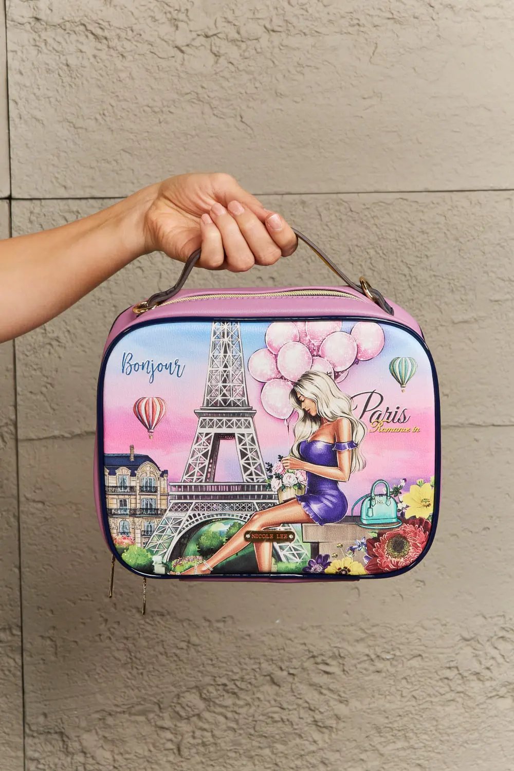 Nicole Lee USA Printed Handbag with Three Pouches by Nicole Lee USA
