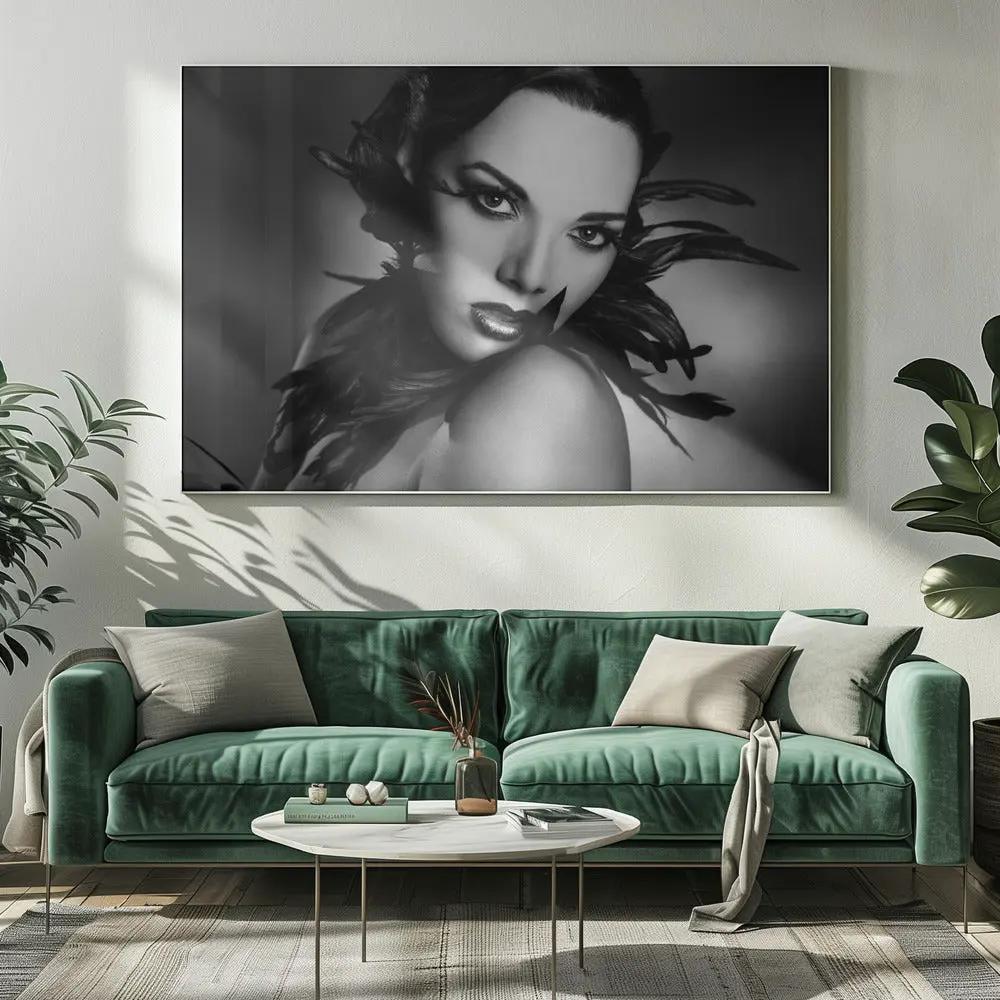 Wall art The black feathers by Peppe Tambè