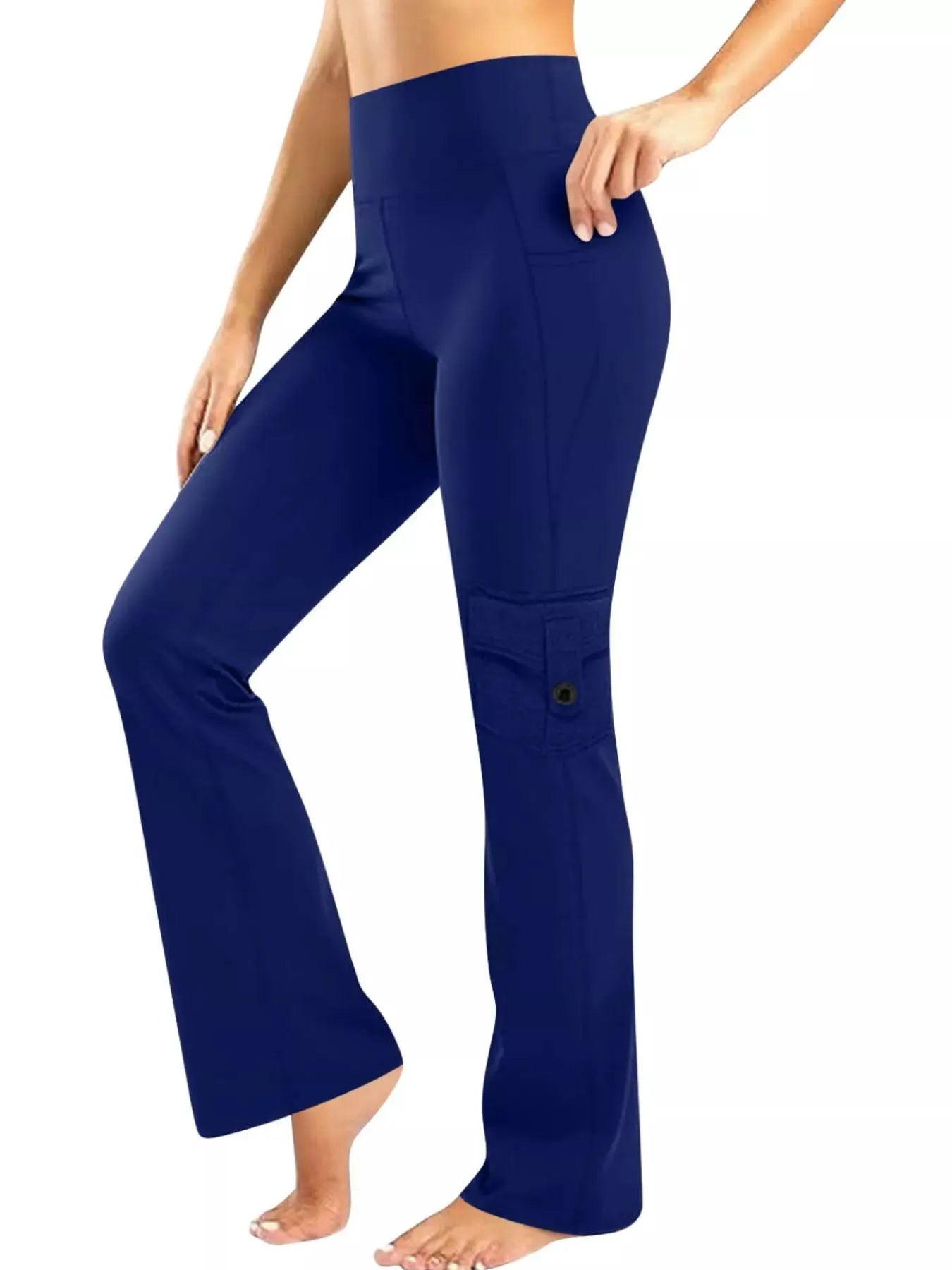 High-Waisted Yoga Pants with Pockets by Partner Label
