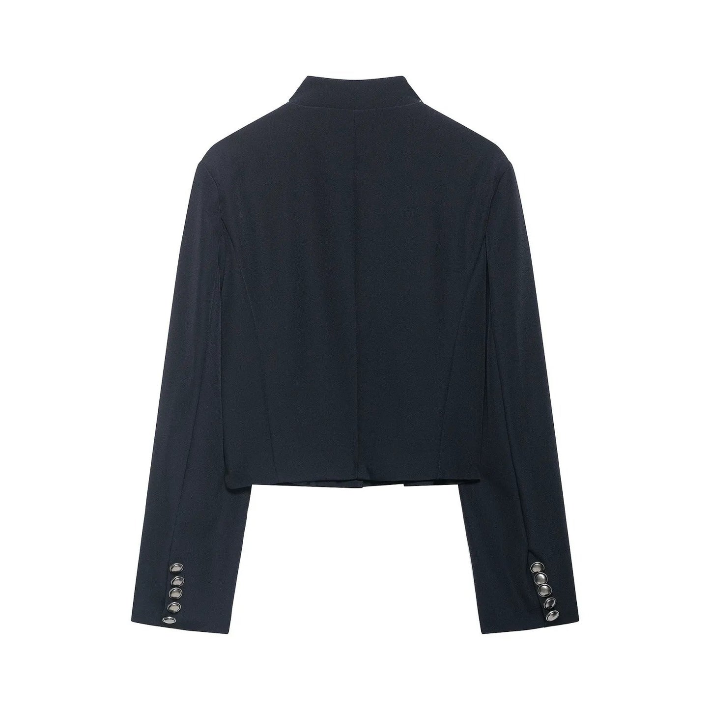 Women's Jacket Dark Navy Military Frogged BYMANYC ® New York SOHO MILITARY EMBROIDERED CROPPED BLAZER - New Collection by BYMANYC ® New York