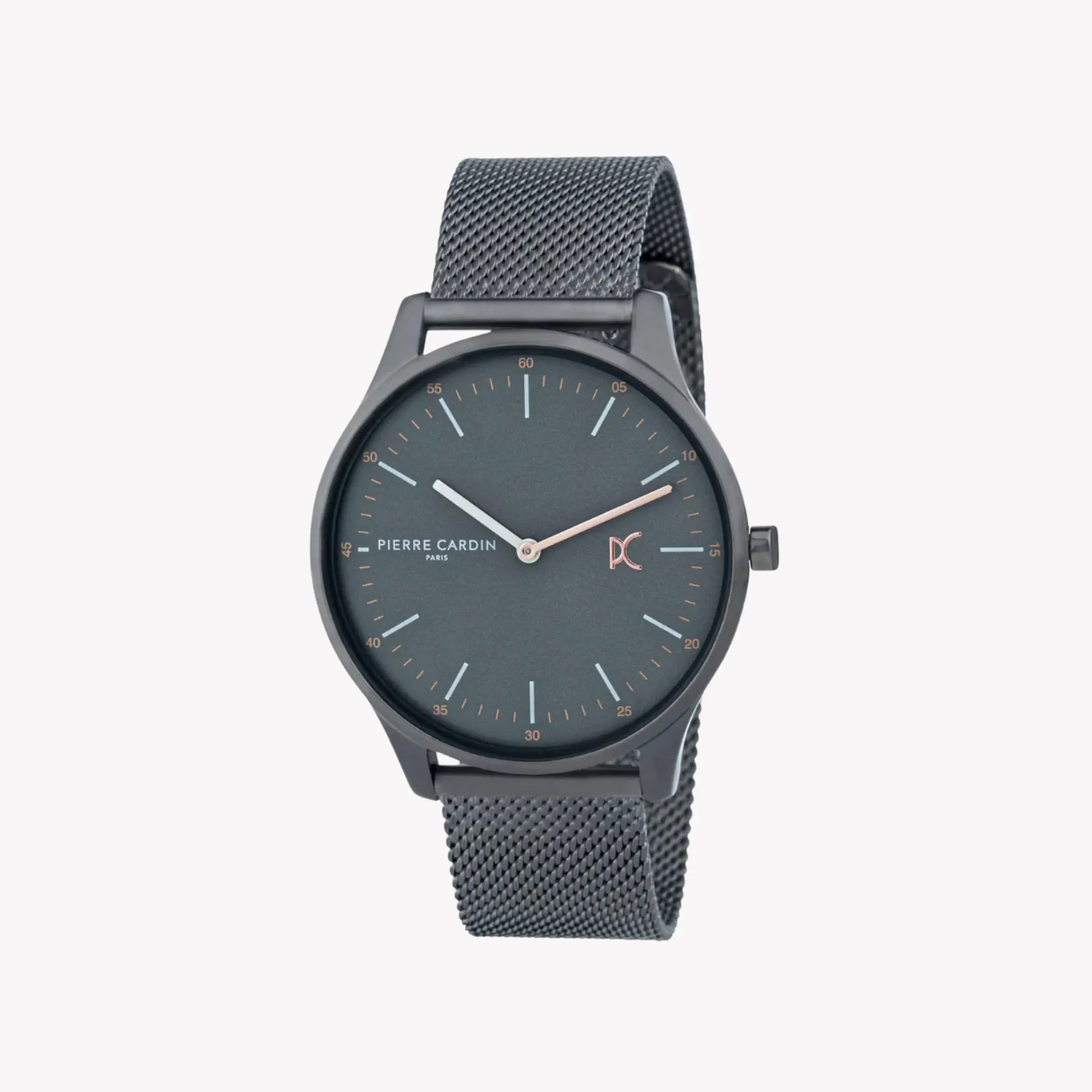Pierre Cardin Men's Gray Stainless Steel Watch, Black Case | Cba.4014 by PIERRE CARDIN