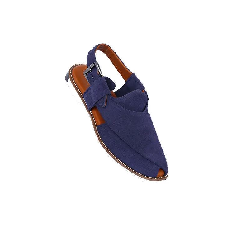 Juan Loco Men's Suede Leather Peshawari Chappal Sandals by Inland Leather