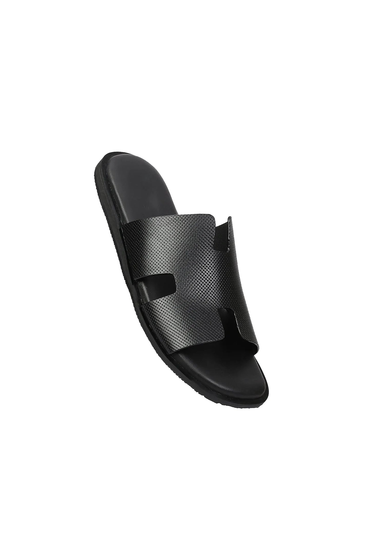 Wesley Men's H Dotted Style Leather Slipper by Inland Leather Co