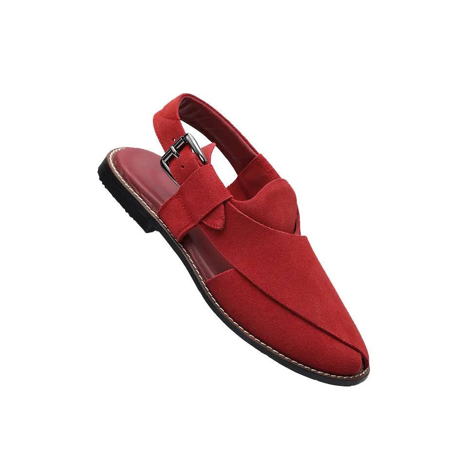 Juan Loco Men's Suede Leather Peshawari Chappal Sandals by Inland Leather