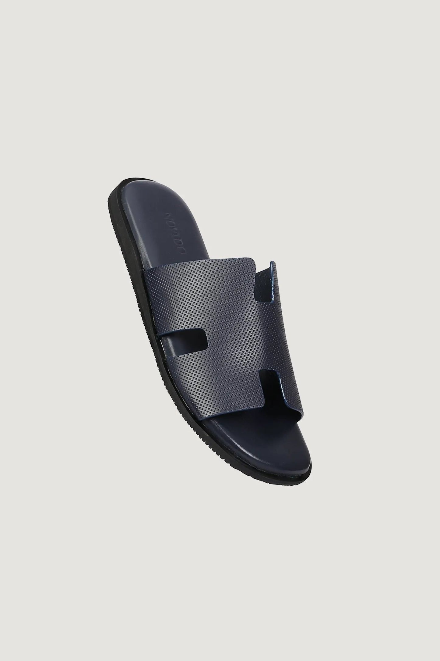 Wesley Men's H Dotted Style Leather Slipper by Inland Leather Co
