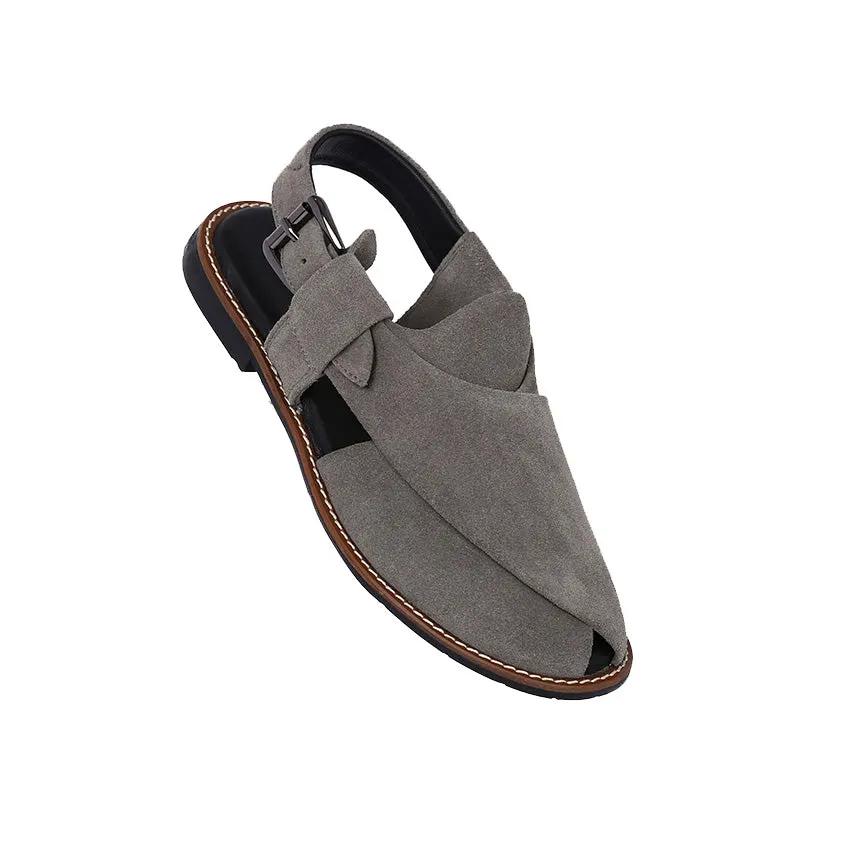 Juan Loco Men's Suede Leather Peshawari Chappal Sandals by Inland Leather