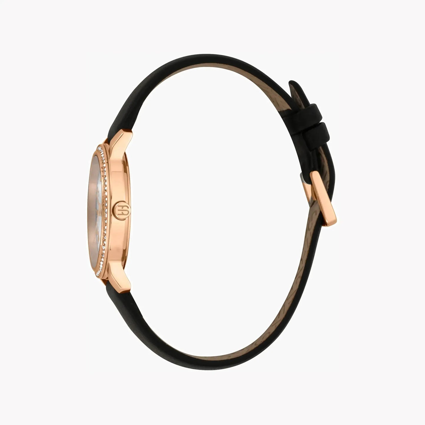 Esprit Women's Black Leather Watch, Silver Dial | Es1l046m0035 by ESPRIT