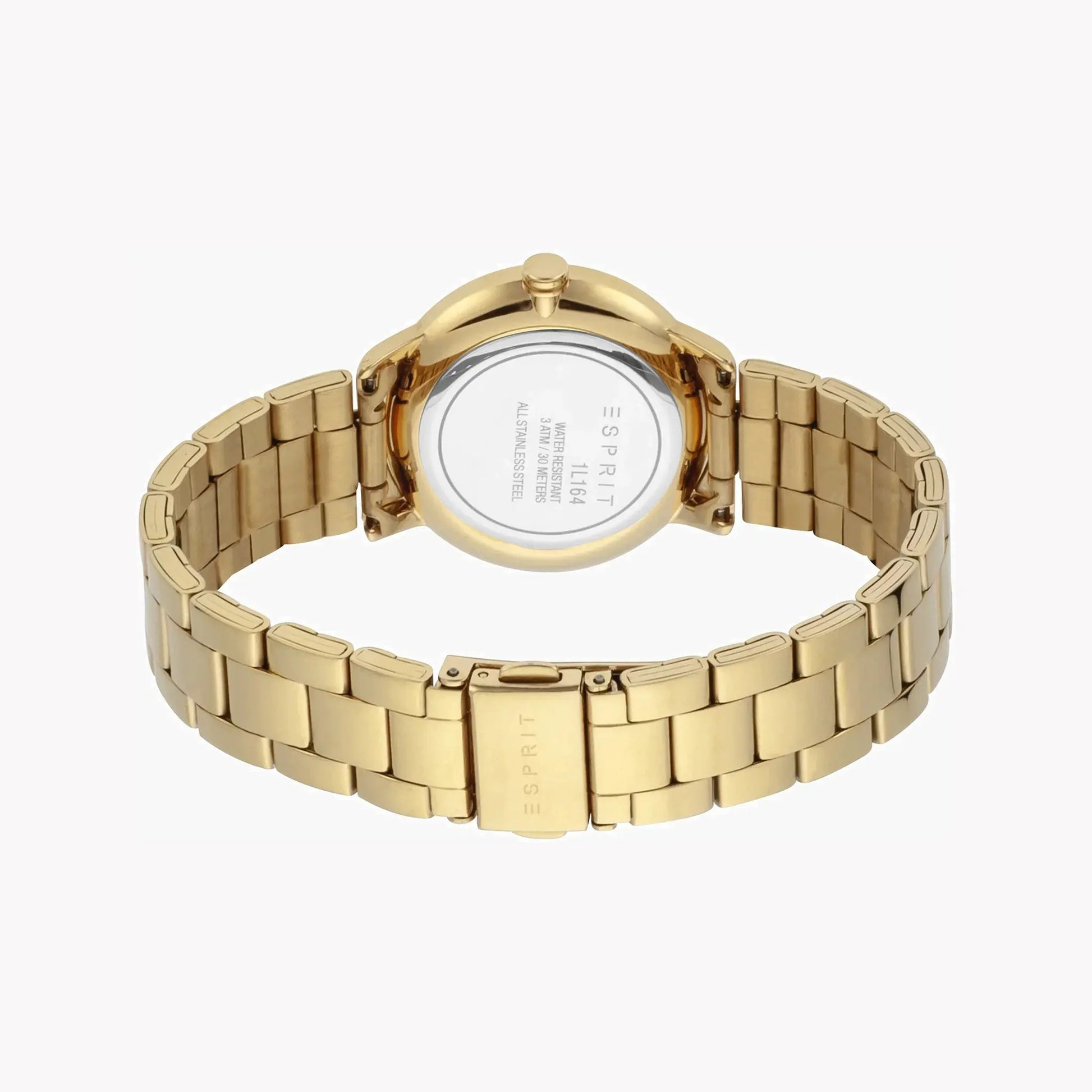 Esprit Women's Gold Stainless Steel Watch, Champagne Dial | Es1l171m0015 by ESPRIT
