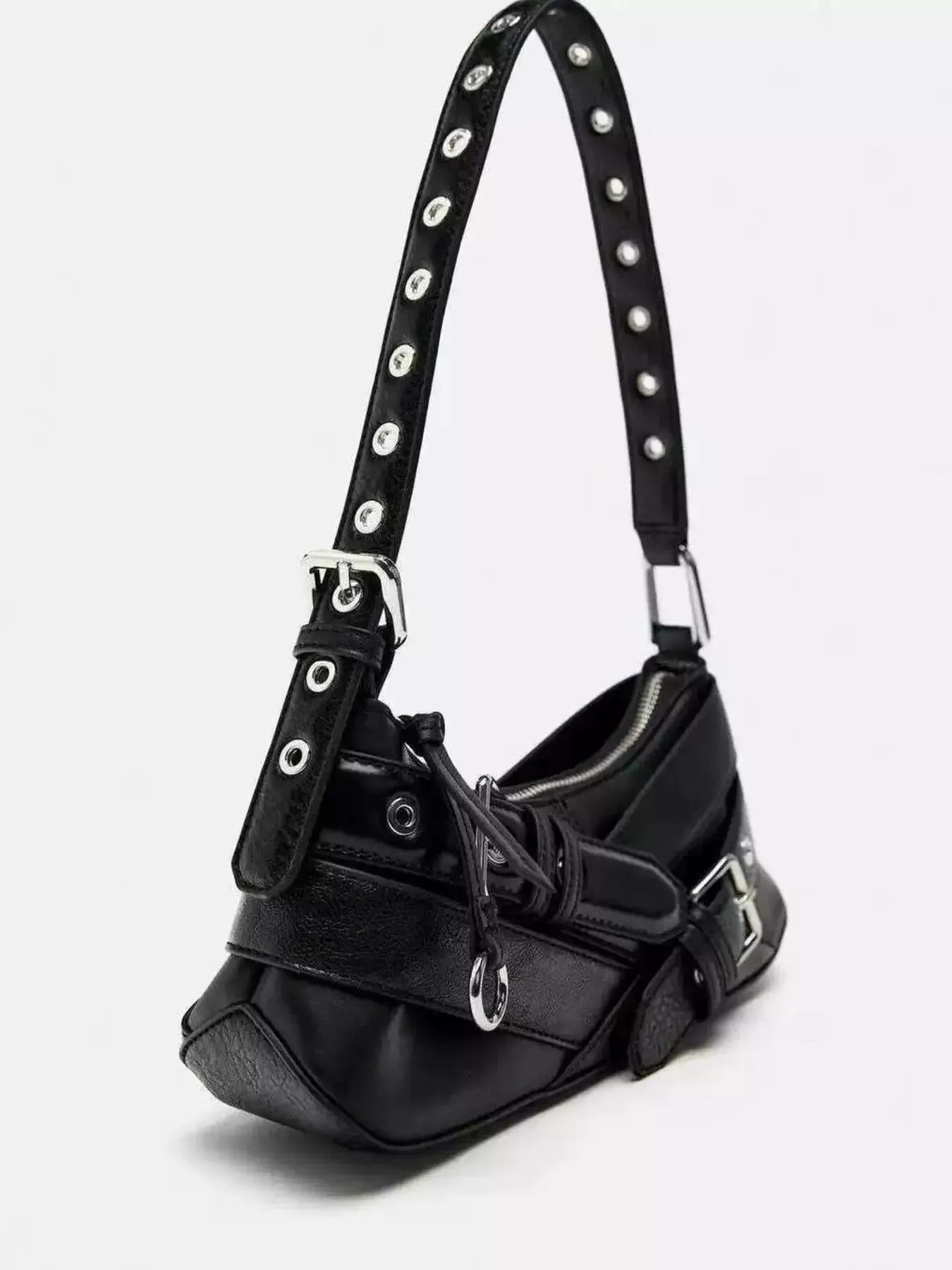 Buckled Accent Shoulder Bag by Partner Label