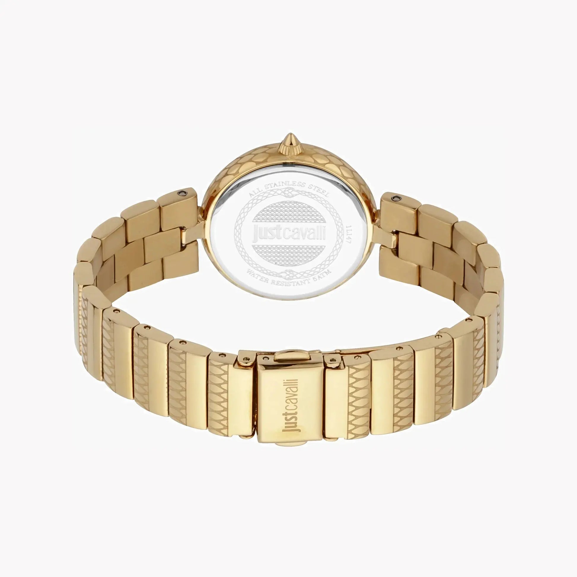 Just Cavalli Women's Gold Stainless Steel Watch, Silver Dial | Jc1l147m0065 by JUST CAVALLI