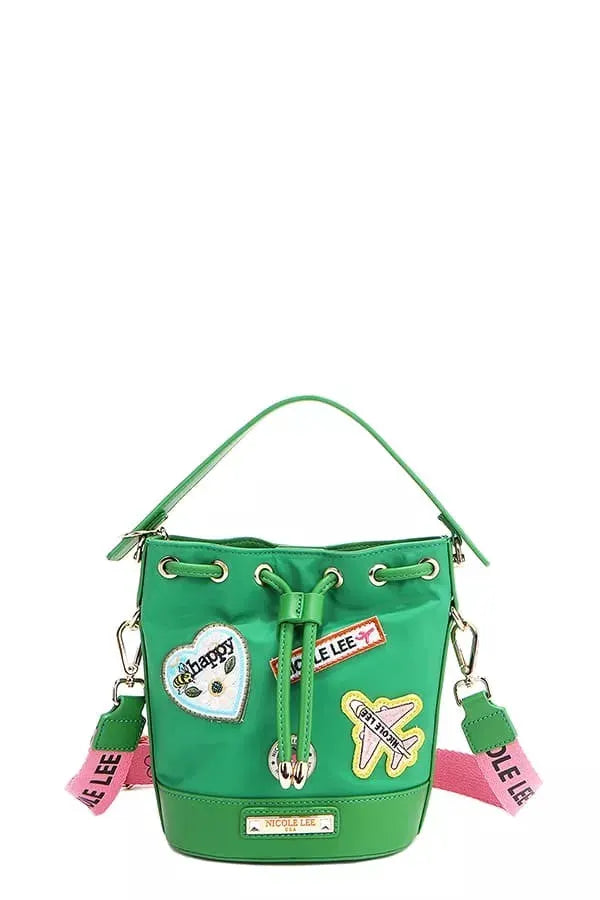 Nicole Lee USA Color Patch Bucket Bag by Nicole Lee USA
