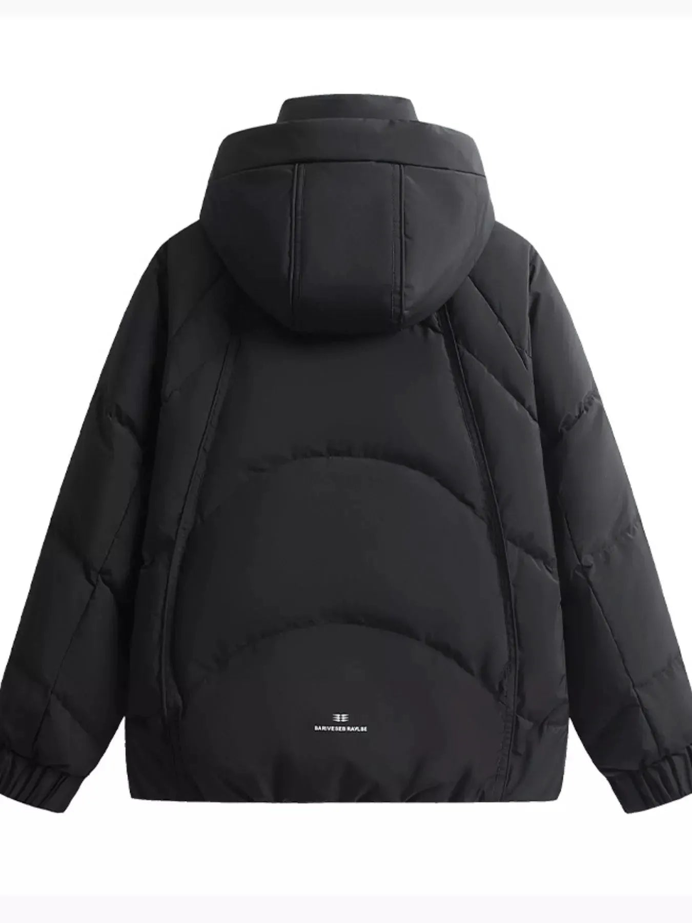 Men's Plus Size Hooded Padded Puffer Jacket by Partner Label