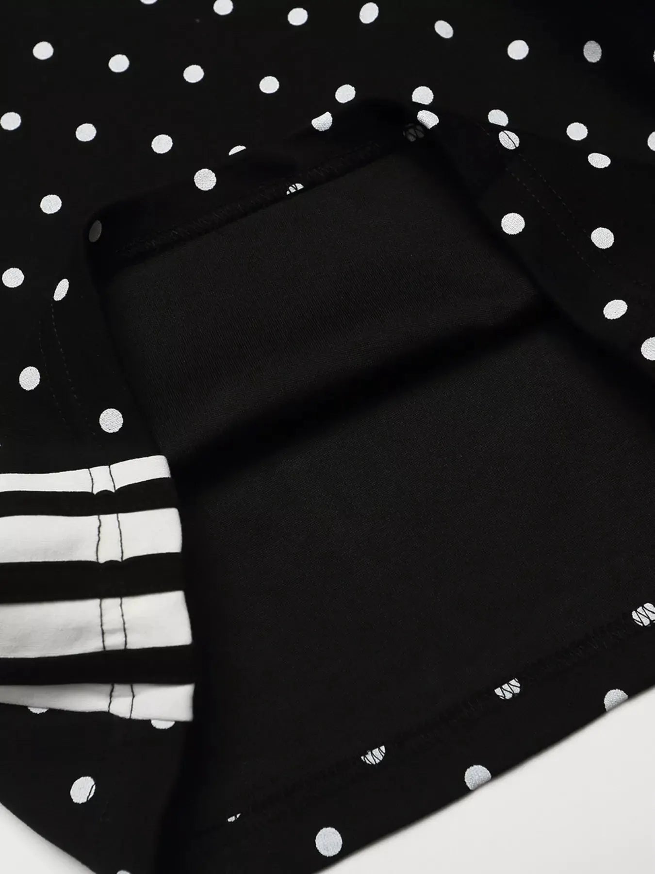 Men's Polka Dot Boxing Shorts with Camouflage Waistband by Trendsi