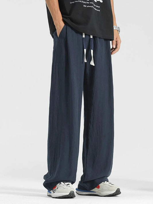 Men's Plus Size Loose Fit Drawstring Pants by Partner Label