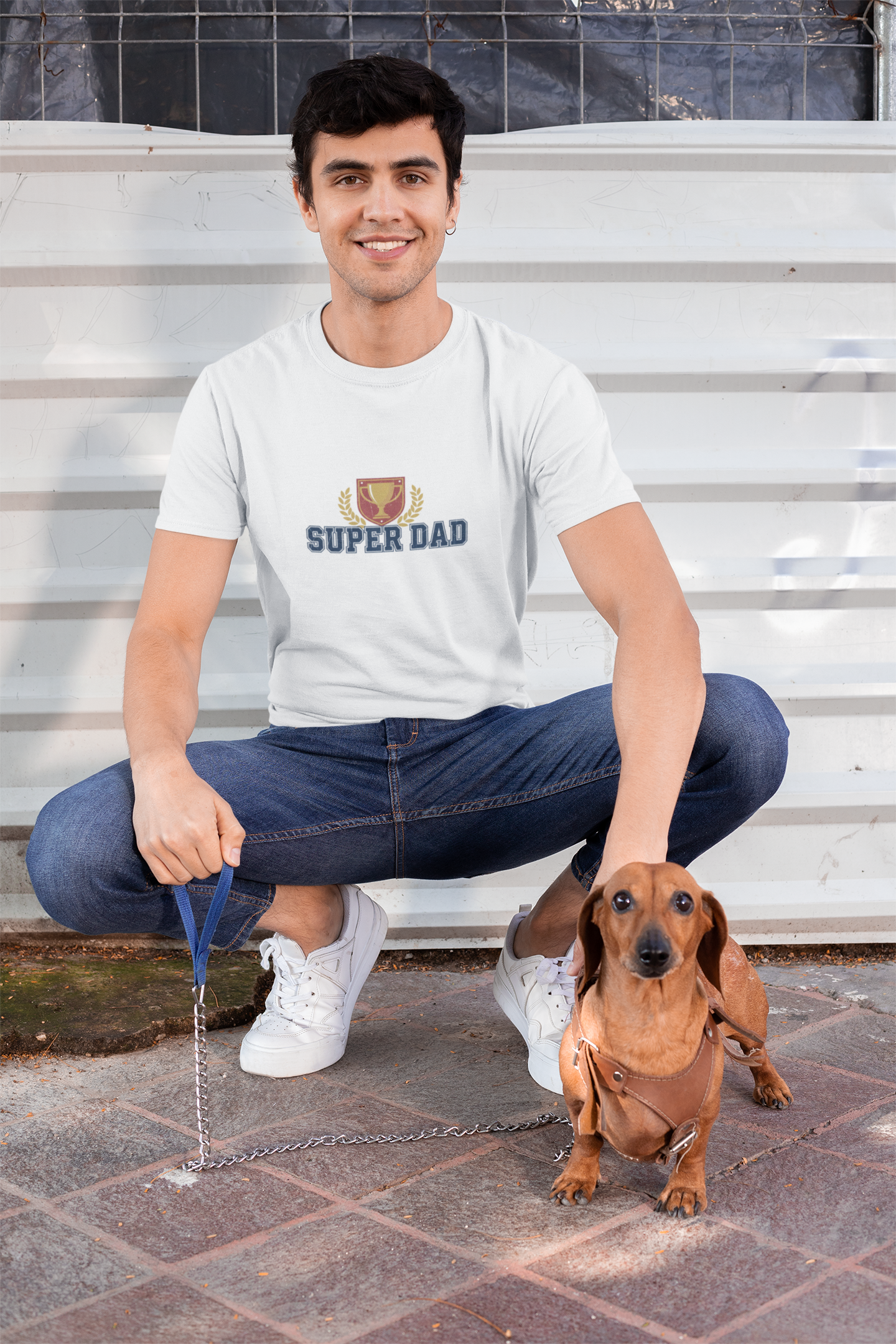 Super Dad Crewneck Sweatshirt | Dad Era, Varsity Text