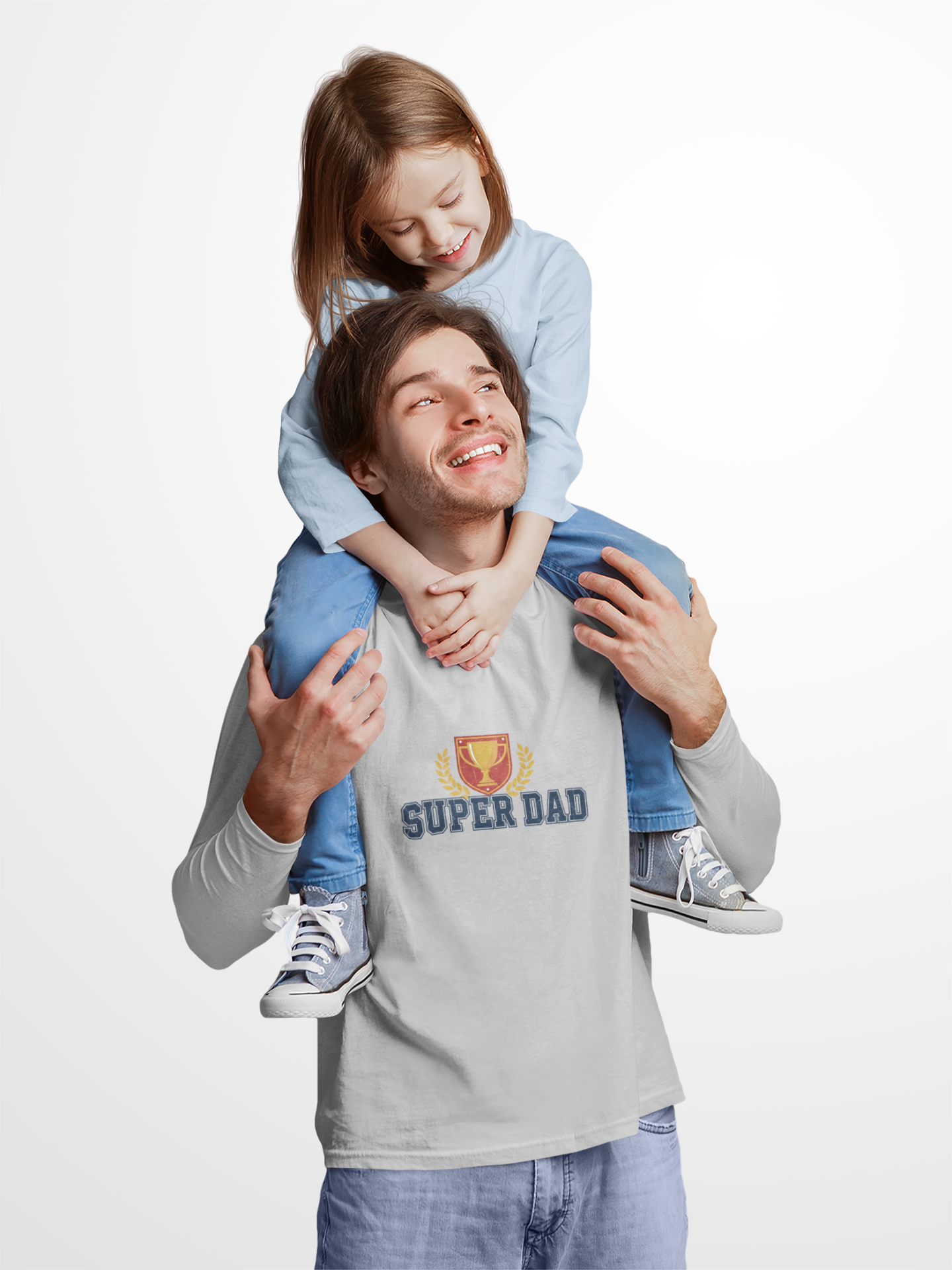 Super Dad Crewneck Sweatshirt | Dad Era, Varsity Text