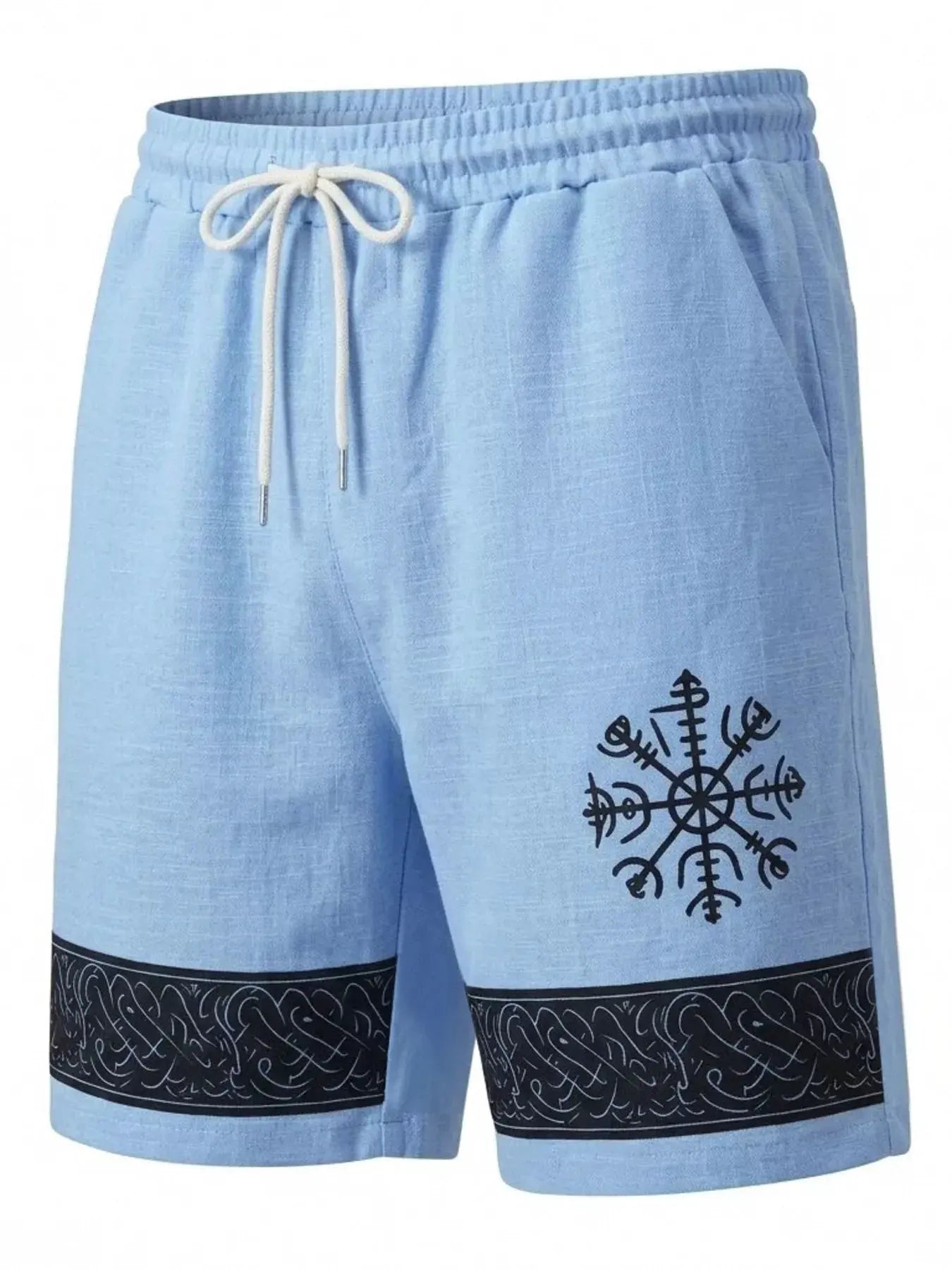 Men's Full Size Linen Blend Drawstring Shorts Plus Size by Partner Label